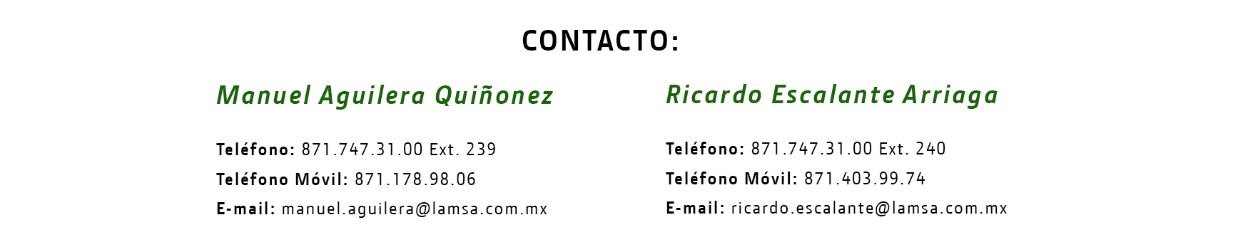 Contacto CSC